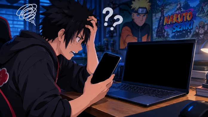Naruto Senki Black Screen Fix